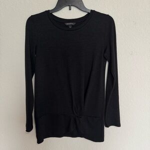 Banana Republic Black LUXESPUN TWIST TUNIC Sz SX